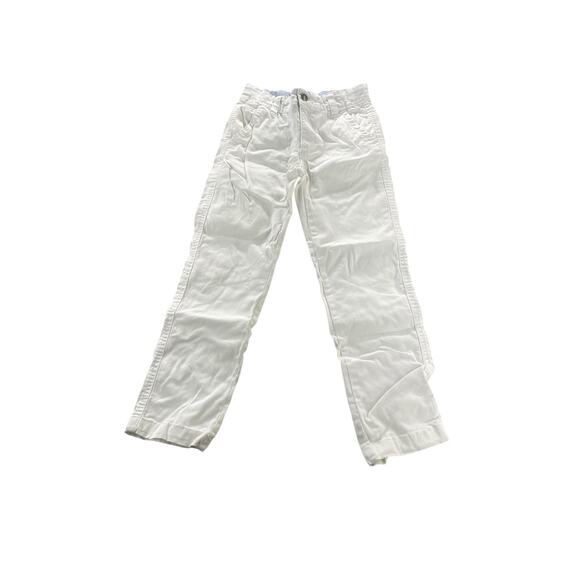 Tommy Hilfiger White Flat Front Chino Khaki Pants Women's Size 8 - Picture 1 of 6